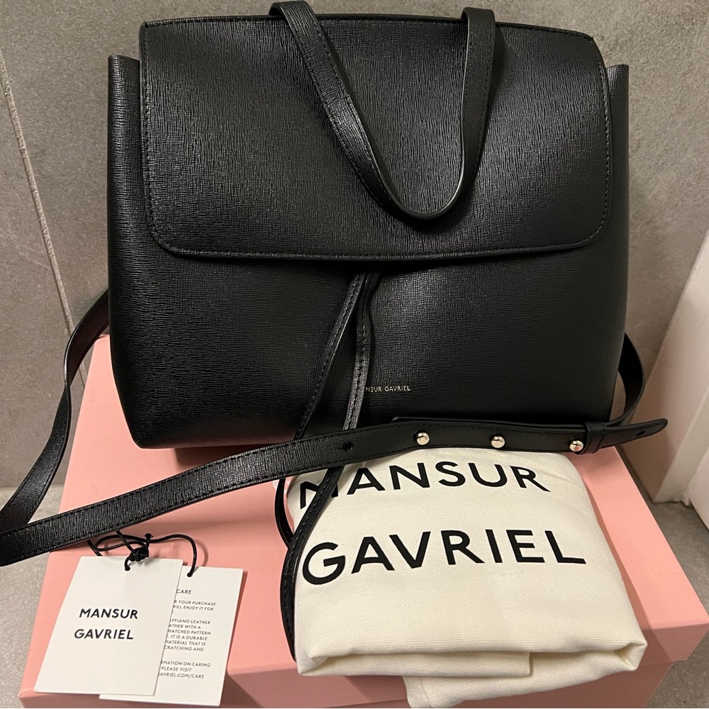 Mansur Gavriel Black Mini Lady Bag